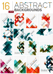 Obraz premium Collection of abstract backgrounds