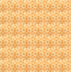 Collage of orange pattern tiles in Portugal