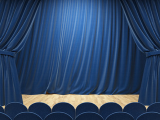 Blue stage