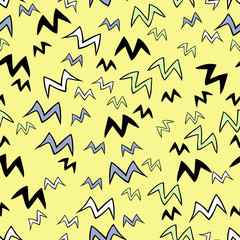 Spring birds seamless pattern. 