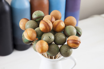 lollipop stick Cake Balls

