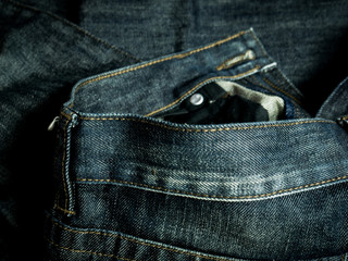 blue jeans in worker style