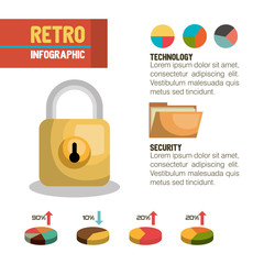 retro infographic design 