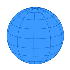 Obraz premium Earth on white background. Vector illustration