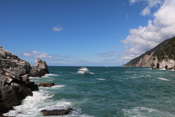 Coastline of Porto Venere, Ligurian Sea Italy 