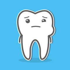 Toothache concept illustration