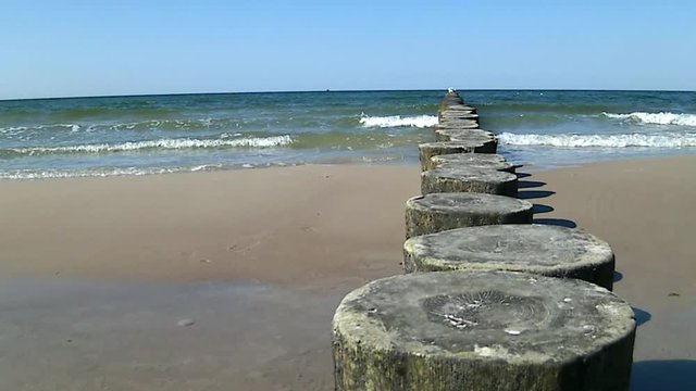 Buhnen in der Ostsee