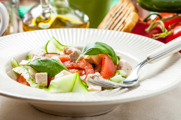 Fresh mediterranean salad.