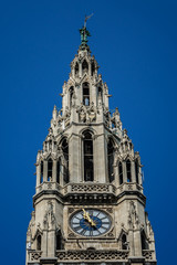 Fototapeta na wymiar Neo-Gothic style City Hall building (1883) in Vienna, Austria.