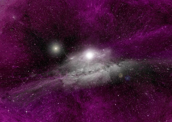 galaxy in a free space
