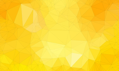 Low poly background design in geometric pattern. polygon wallpaper in origami style. polygonal texture illustration in color light yellow and dark yellow and orange