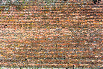 old red-orange brick wall, background texture 11