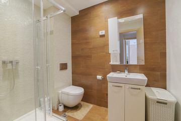 Interior of a bathroom in a guest house