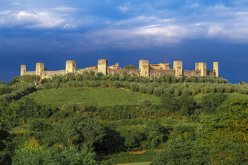 Obraz premium Monterigioni castle. Tuscany, Italy.