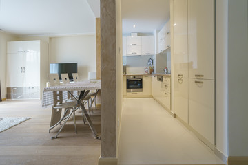 Interior of an apartment in a guest house