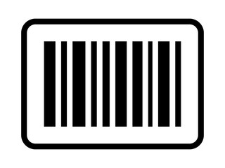 Business inventory barcode / bar code line art icon for apps and websites