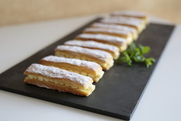 Homemade strudel cream