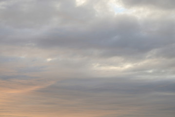 Cloud sky at evening.