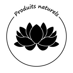 Logo produits naturels.