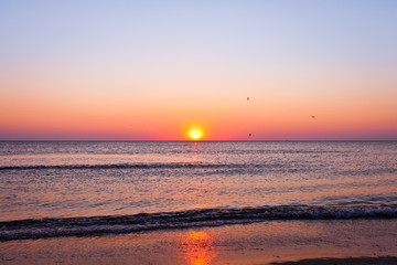 Fototapeta premium Sonnenuntergang über dem Meer