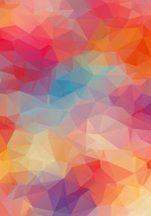 Abstract 2D triangle colorful background