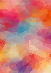 Foto auf Acrylglas Abstract 2D triangle colorful background © igor_shmel