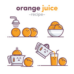 Illustration Orange juice