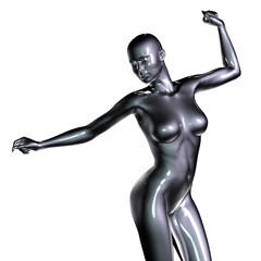 3d rendered illustration of female body