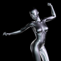 3d rendered illustration of female body