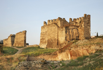 Fototapeta na wymiar City walls in Thessaloniki. Greece