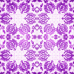 Old ceramic tiles patterns handicraft from thailand In the park