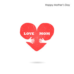 Happy Mothers Day.Love Heart Care logo.