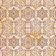 Detail of the traditional Decorative image of grunge vintage wall