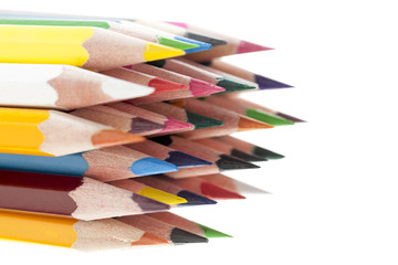 assortment of a colored pencil
