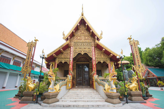 Buddhist temple, Wat Klang Veang in Chiang Rai Province,Thailand