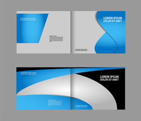 Stylish presentation of business poster, magazine cover, design layout template. Brochure or flyer
