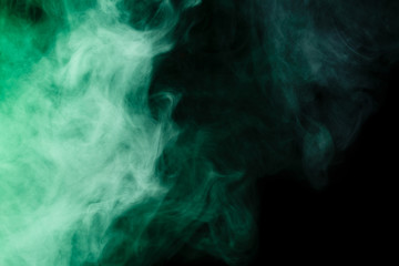 Obraz premium Abstract virid smoke hookah.