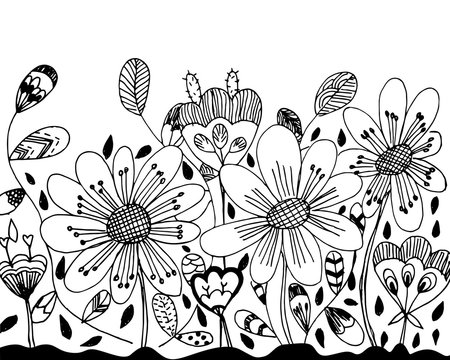Doodle free hand drawing creative sketch vector