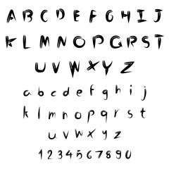 font designs vector set on white background