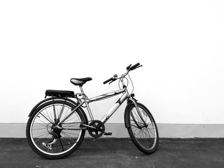 Fototapeta na wymiar Bicycle parking on the road
