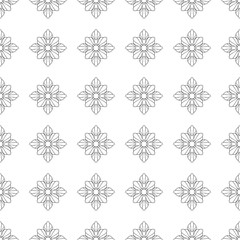 square rosettes seamless pattern