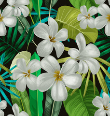 tropical floral pattern