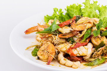 Thai seafood salad spicy