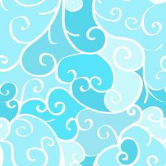 Seamless pattern with swirls