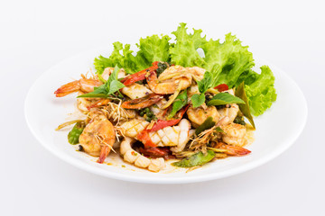 Thai seafood salad spicy