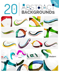 Pack of vector abstract backgrounds