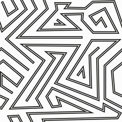 monochrome curve seamless pattern