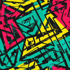 urban spiral seamless pattern with grunge effect