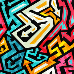graffiti seamless pattern