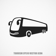 Travel vector Bus icon. Modern flat design.